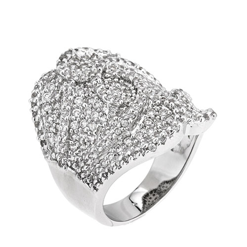 bague femme argent zirconium 8101097