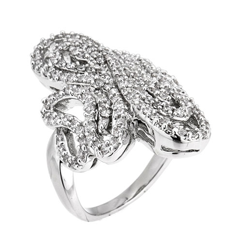 bague femme argent zirconium 8101098