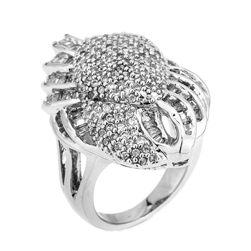 bague femme argent zirconium 8101099