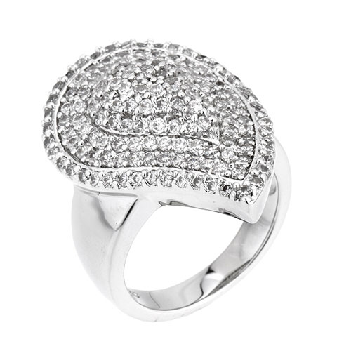 bague femme argent zirconium 8101101