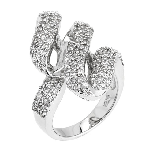 bague femme argent zirconium 8101102