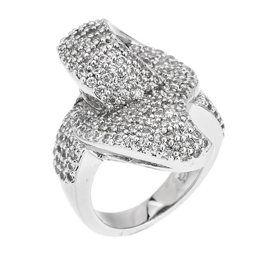 bague femme argent zirconium 8101106