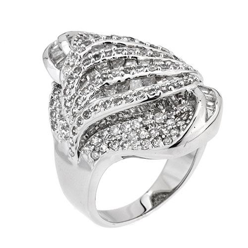 bague femme argent zirconium 8101107