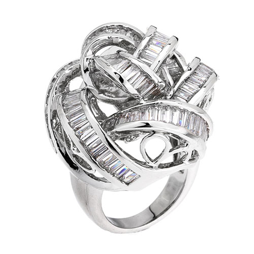 bague femme argent zirconium 8101110