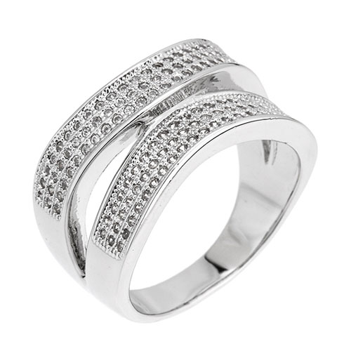 bague femme argent zirconium 8101118