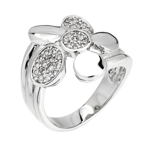 bague femme argent zirconium 8101119