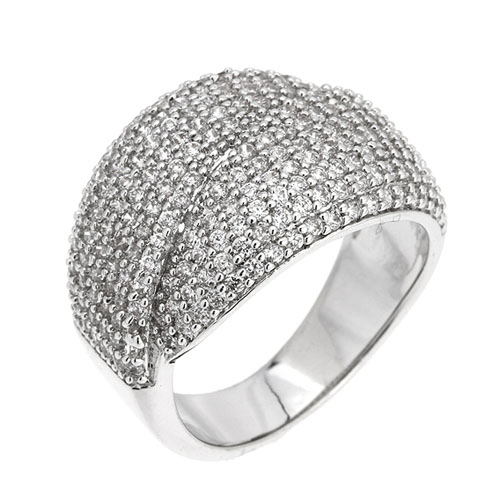 bague femme argent zirconium 8101123