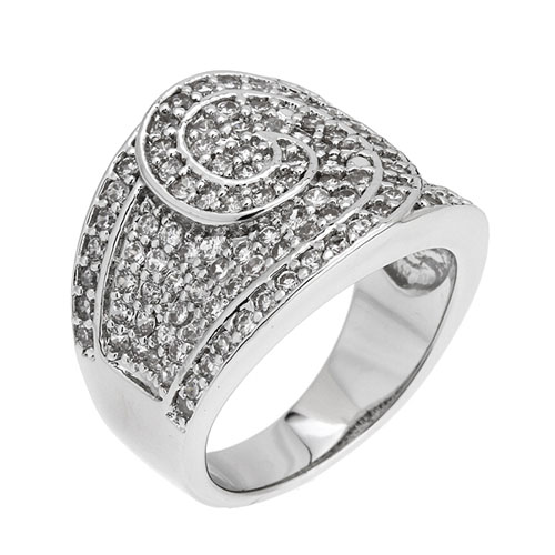 bague femme argent zirconium 8101126