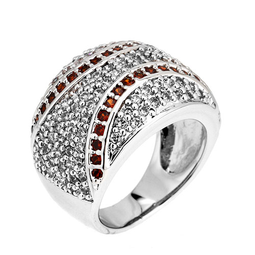 bague femme argent zirconium 8101127