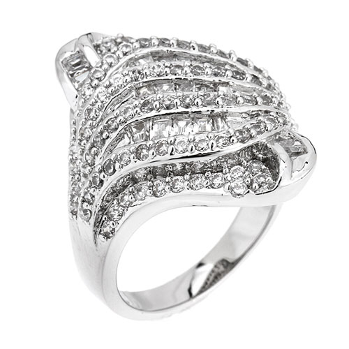 bague femme argent zirconium 8101131