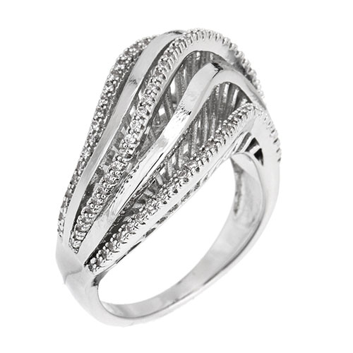 bague femme argent zirconium 8101134