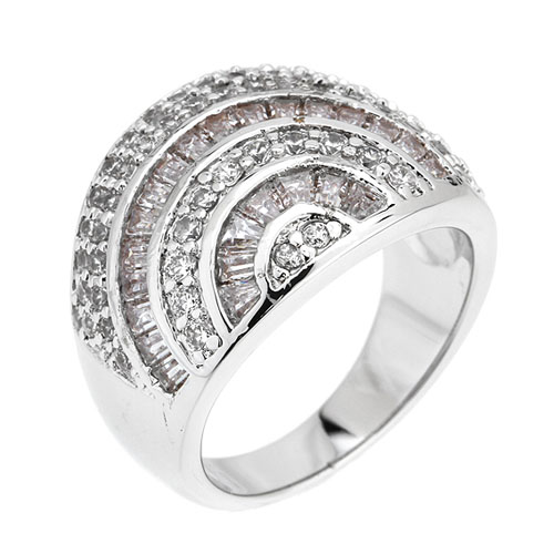 bague femme argent zirconium 8101135