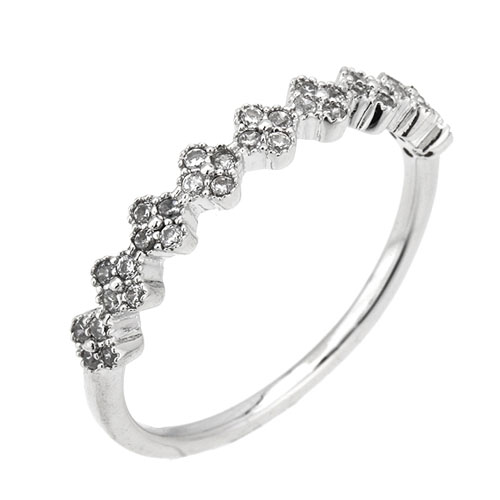 bague femme argent zirconium 8101142