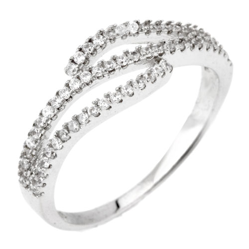 bague femme argent zirconium 8101155