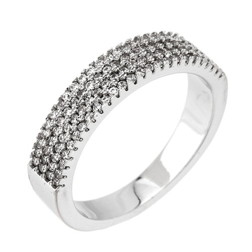 bague femme argent zirconium 8101157