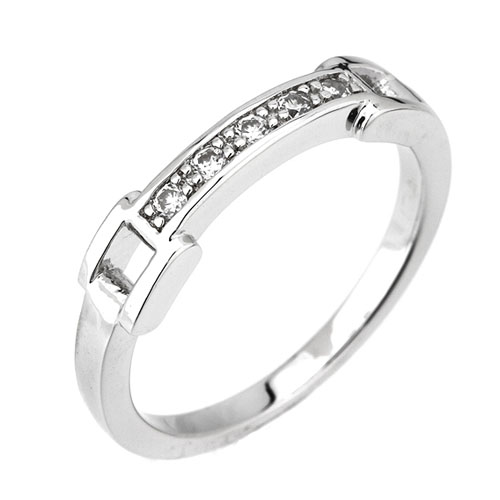 bague femme argent zirconium 8101158