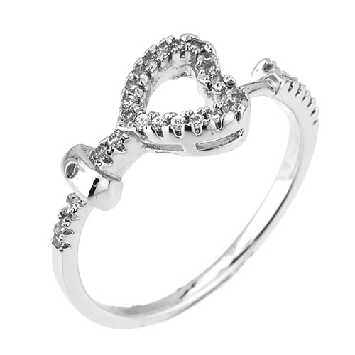 bague femme argent zirconium 8101159