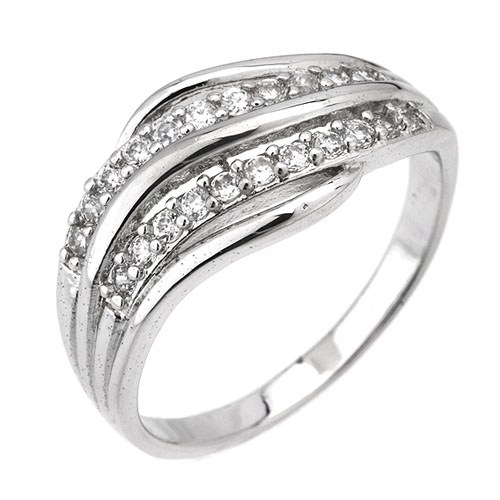 bague femme argent zirconium 8101164