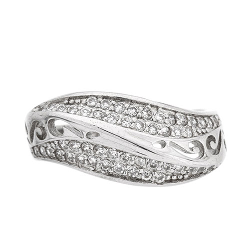 bague femme argent zirconium 8101173 pic2