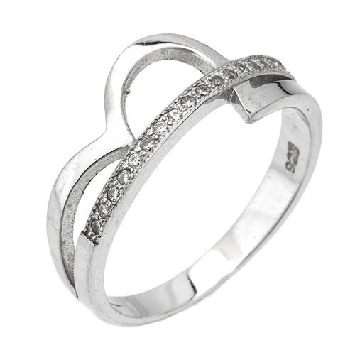 bague femme argent zirconium 8101178