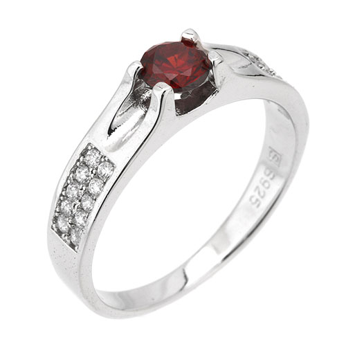 bague femme argent zirconium 8101183
