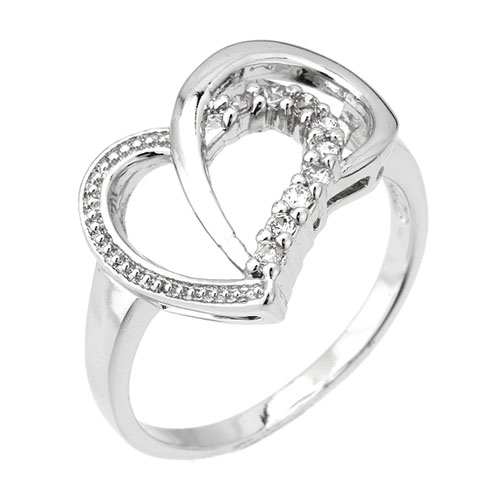 bague femme argent zirconium 8101186