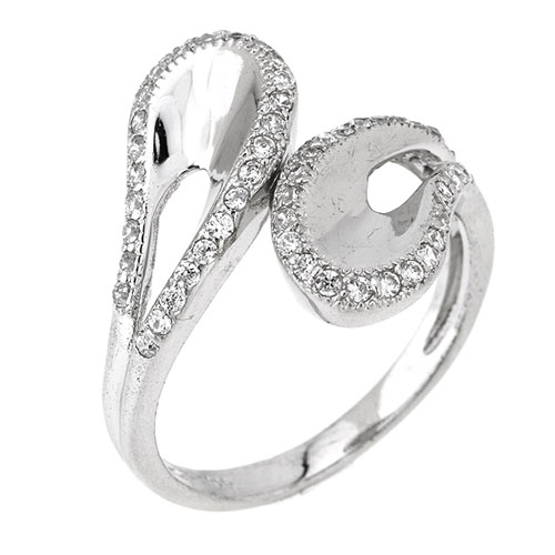 bague femme argent zirconium 8101194