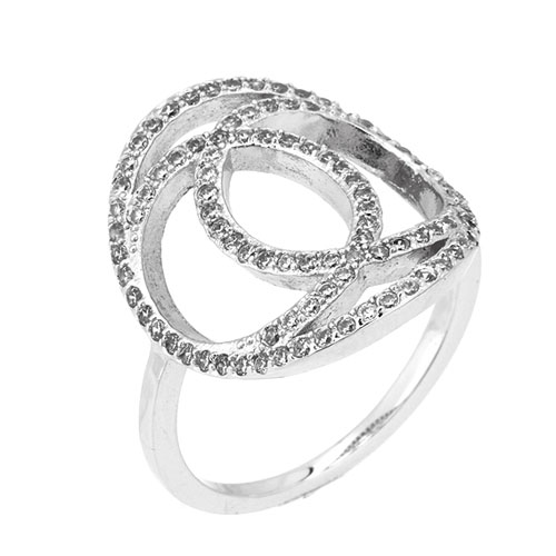 bague femme argent zirconium 8101196