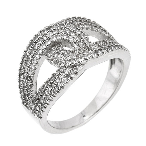 bague femme argent zirconium 8101201