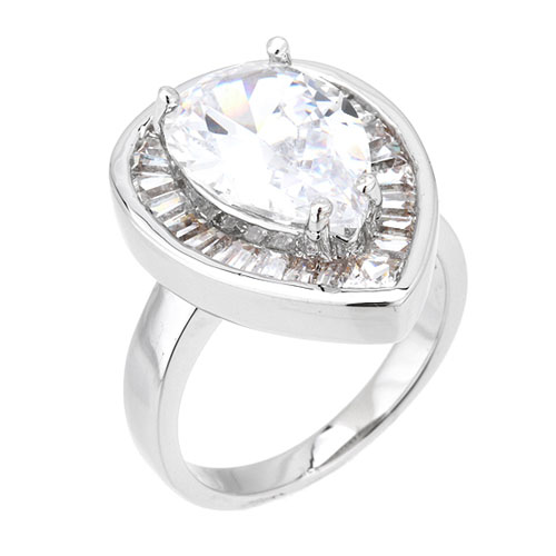 bague femme argent zirconium 8101210