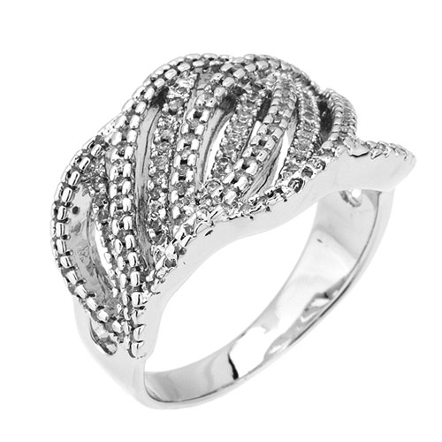 bague femme argent zirconium 8101214