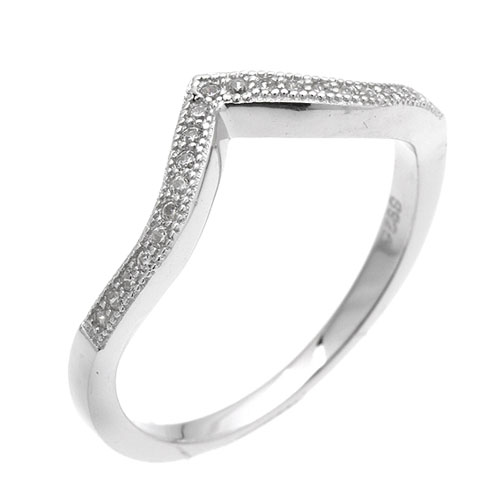 bague femme argent zirconium 8101216