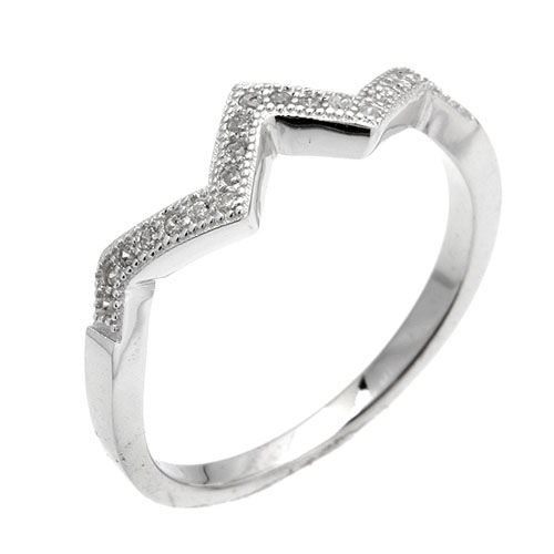 bague femme argent zirconium 8101217