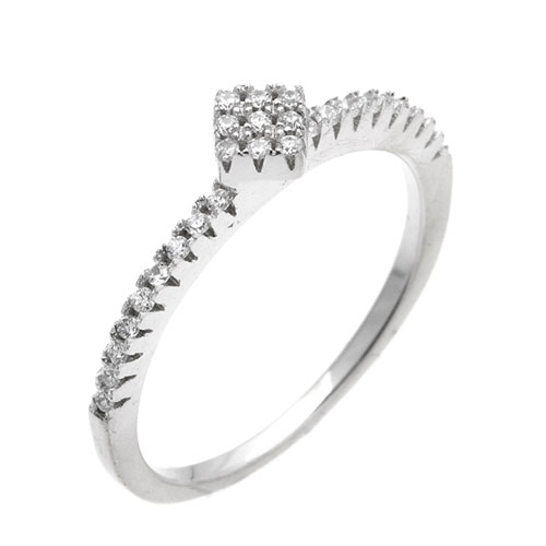 bague femme argent zirconium 8101219