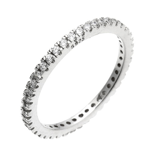 bague femme argent zirconium 8101220