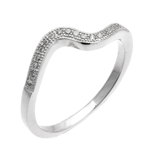 bague femme argent zirconium 8101222