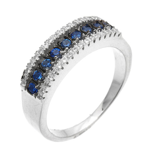 bague femme argent zirconium 8101225