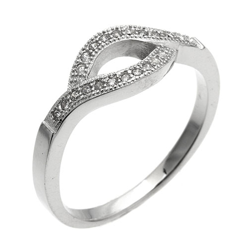 bague femme argent zirconium 8101227