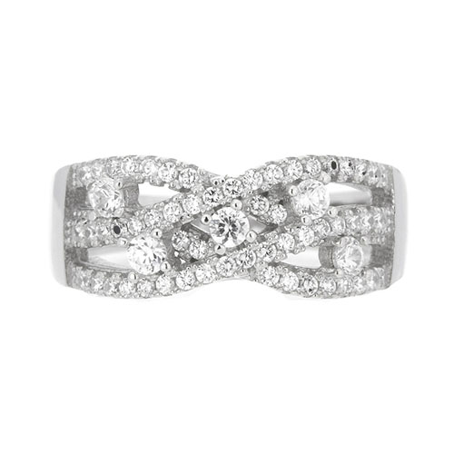 bague femme argent zirconium 8101229 pic2