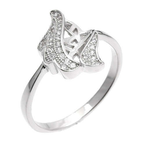 bague femme argent zirconium 8101234