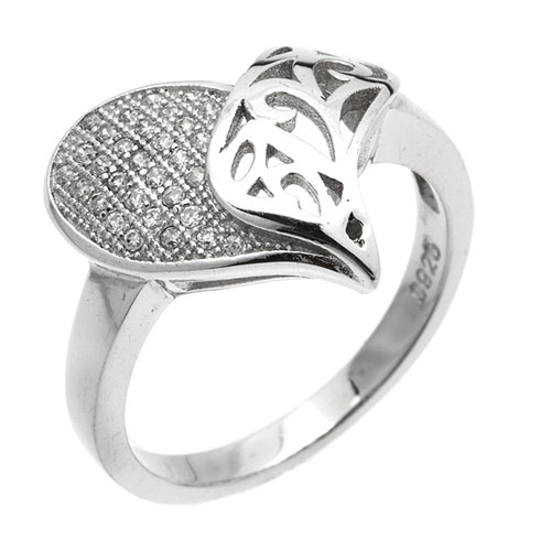 bague femme argent zirconium 8101239