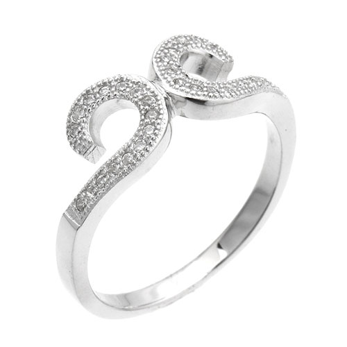 bague femme argent zirconium 8101240