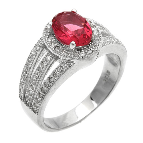 bague femme argent zirconium 8101245