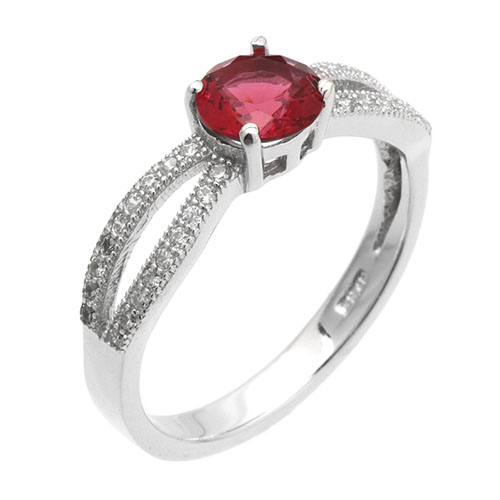 bague femme argent zirconium 8101247