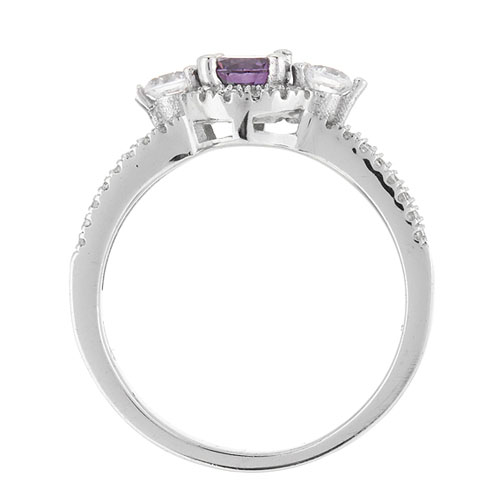 bague femme argent zirconium 8101248 pic3