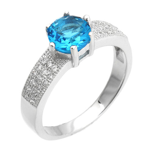 bague femme argent zirconium 8101255