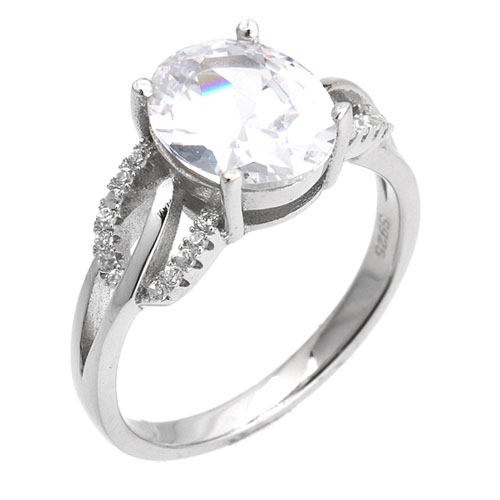 bague femme argent zirconium 8101259