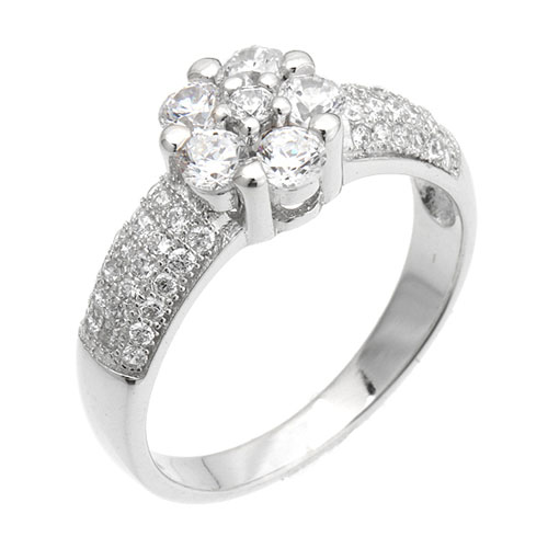 bague femme argent zirconium 8101270