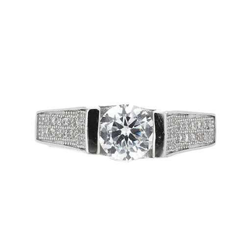 bague femme argent zirconium 8101271 pic2