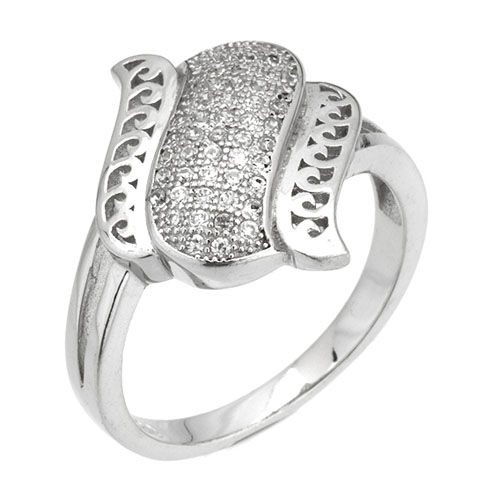 bague femme argent zirconium 8101273